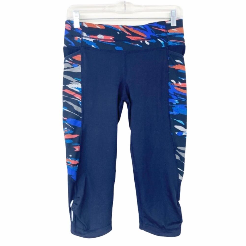 Athleta spliced fire be free knicker crop leggings